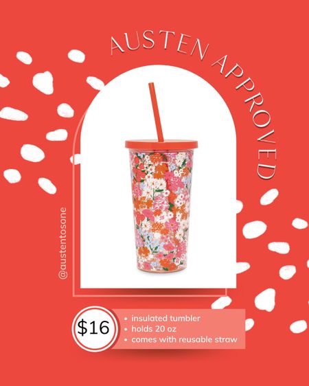 Love this iced coffee cup from ban.do via Amazon! This one has colorful flowers and keeps my drinks nice and cold when working from home  

#LTKFind #LTKunder50