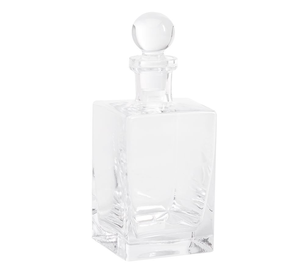 Square Hand-Blown Glass Decanter | Pottery Barn (US)