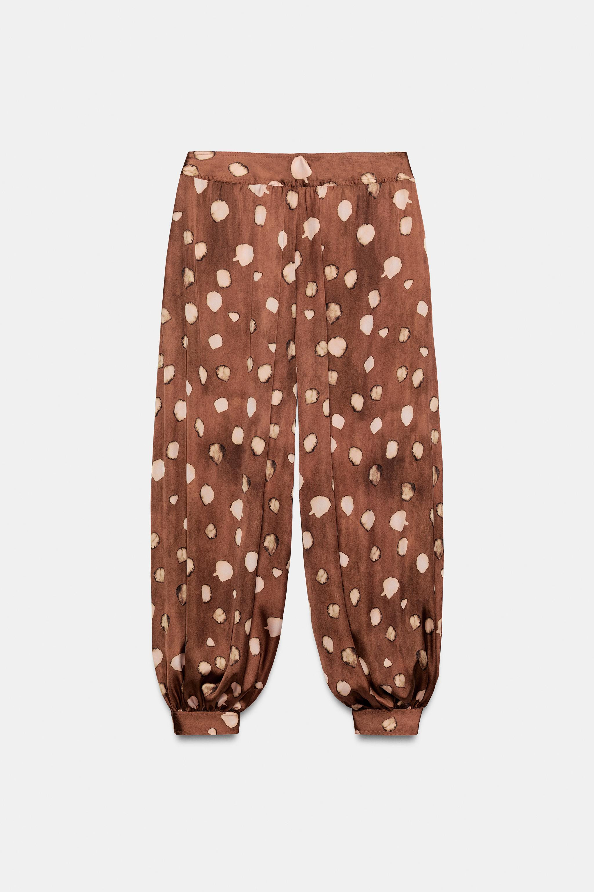 SATIN SAROUEL TROUSERS | Zara AU