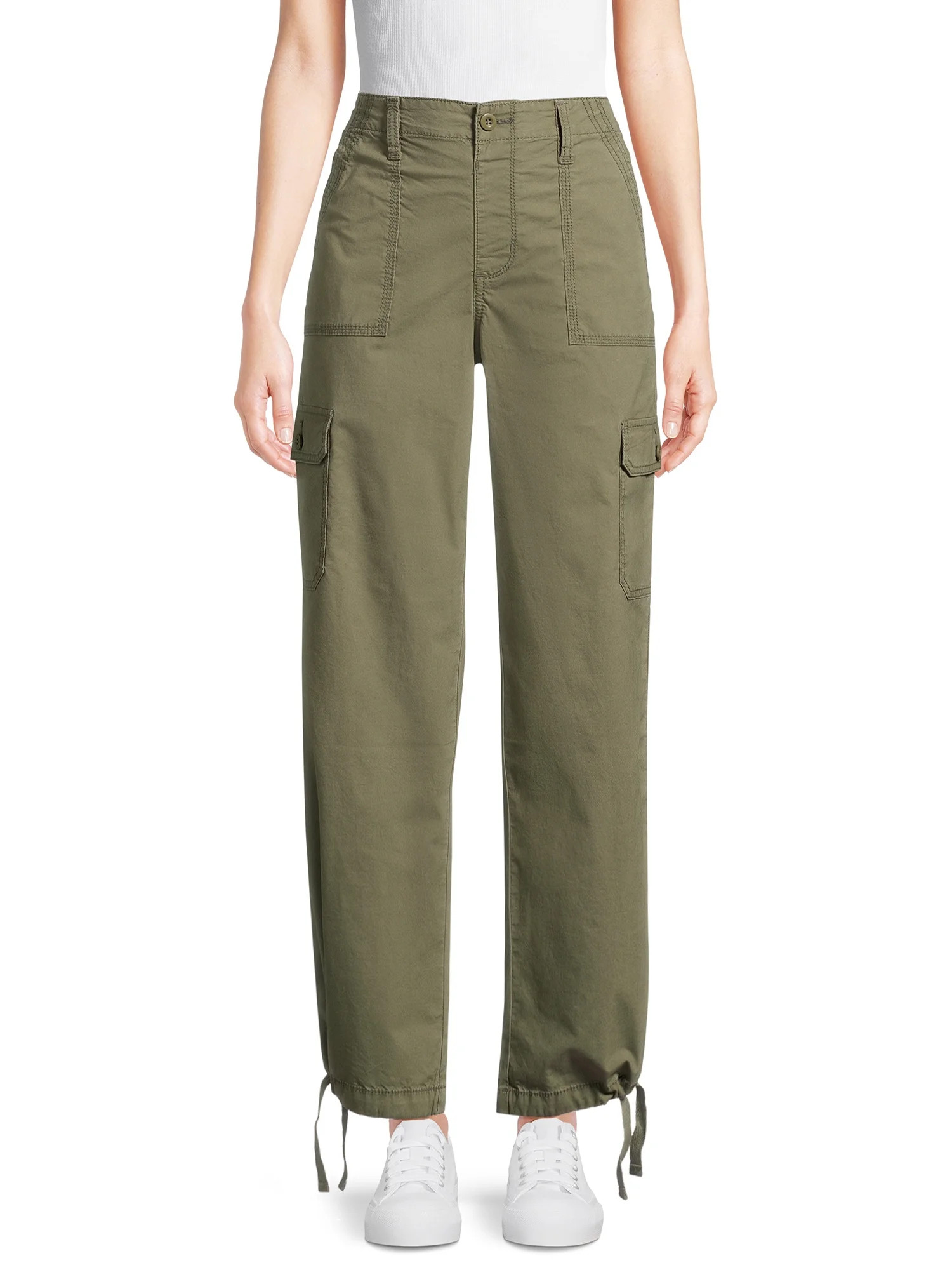 No Boundaries Women's Juniors Cargo Pants, 30” Inseam, Sizes XS-XXXL | Walmart (US)