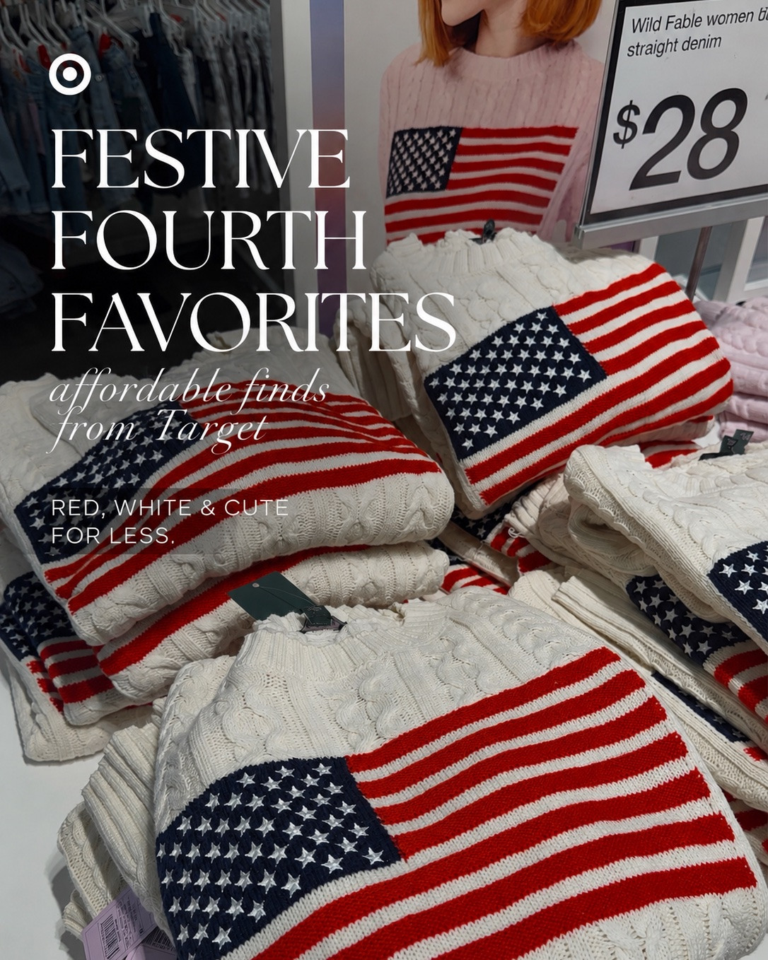 Target understood the assignment for the 4th 🇺🇸❤️🤍💙

Rounded up all of my favorite affordable finds—from the cutest patriotic sweaters and matching mini styles to $5 USA tanks, striped knit tops, festive shorts, and limited-edition Stanley tumblers.

Perfect for Fourth of July, summer BBQs, lake days, beach trips, and all of your red, white & blue plans.

#LTKSeasonal #LTKootd