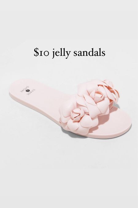 $10 Jelly sandals, available in three colors 

#LTKxTarget #LTKstyletip #LTKsalealert