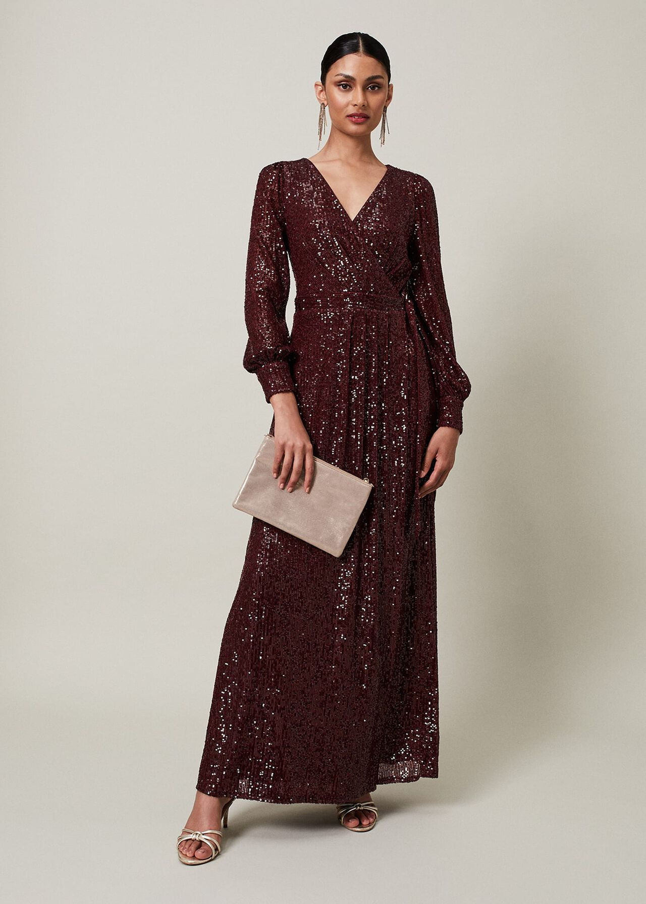 Amily Sequin Maxi Dress | Phase Eight (UK)