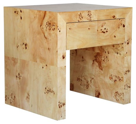 Chloé Nightstand, Mappa Burl | One Kings Lane