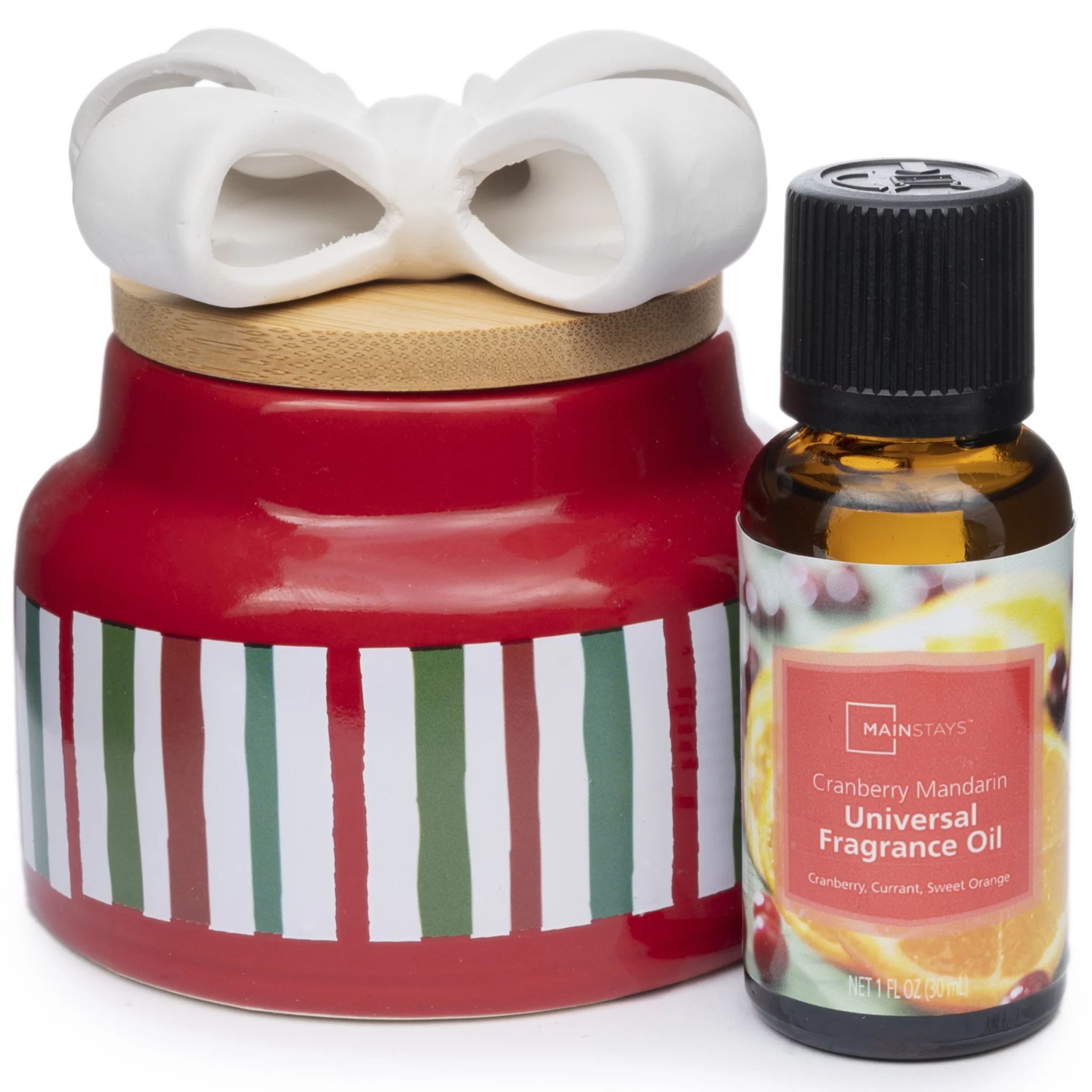 Mainstays Passive Diffuser Gift Set, Tuppy, Cranberry Mandarin Scented Universal Fragrance Oil, 3... | Walmart (US)
