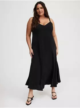 Asymmetrical Tier Slip Dress | Torrid (US & Canada)