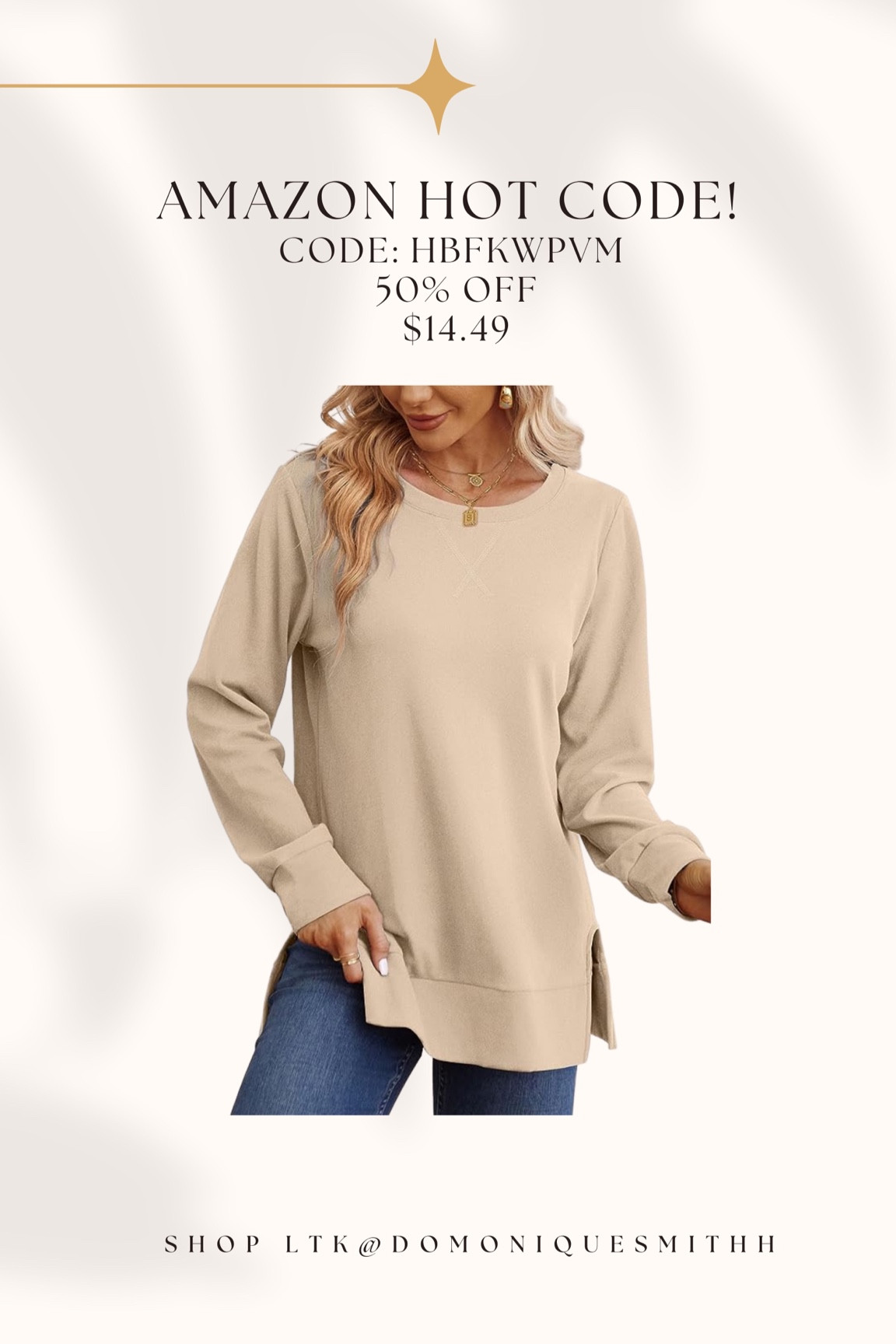 Cute oversized sweatshirt for fall! Would be great with leggings! 

#LTKSeasonal #LTKFind #LTKSale