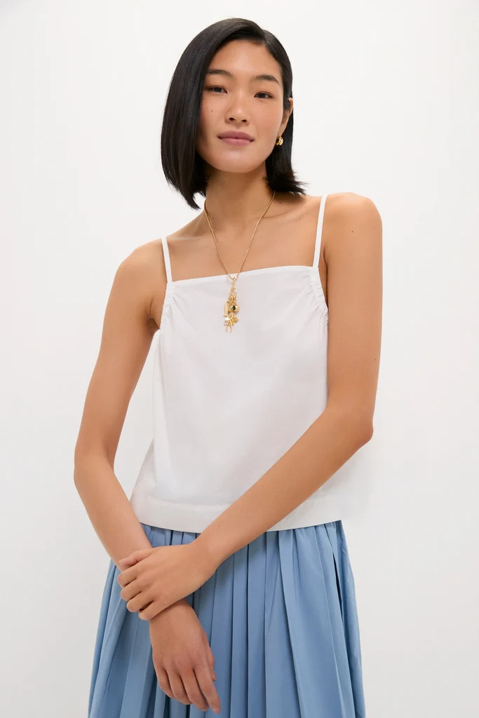 White Cotton Poplin Mandi Top | Tuckernuck (US)