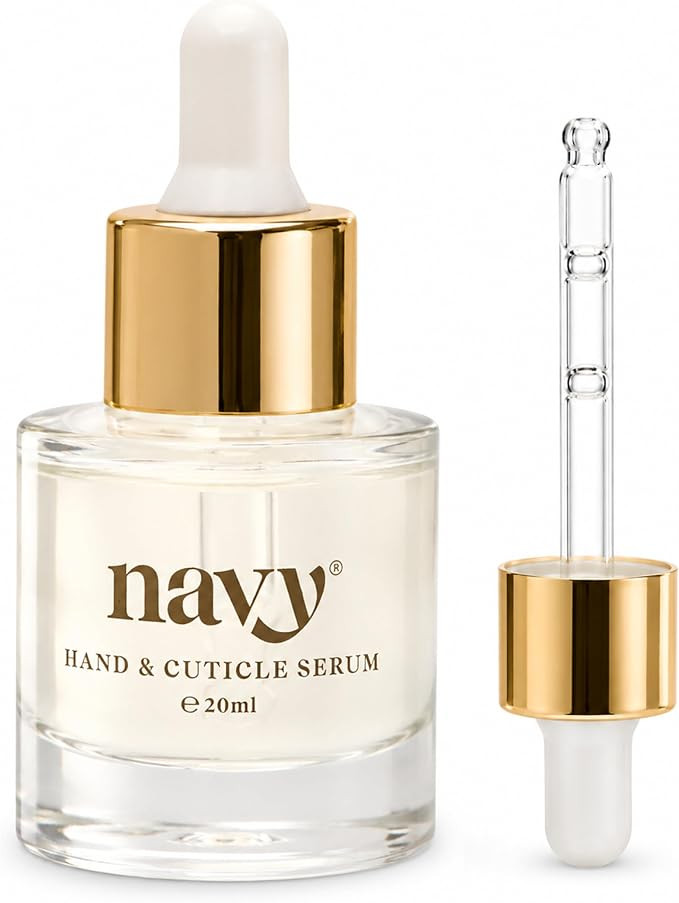 Navy Hand & Cuticle Serum 20ml | Deep Hydration & Nourishment with Plant Collagen, Argan Oil & Jo... | Amazon (UK)