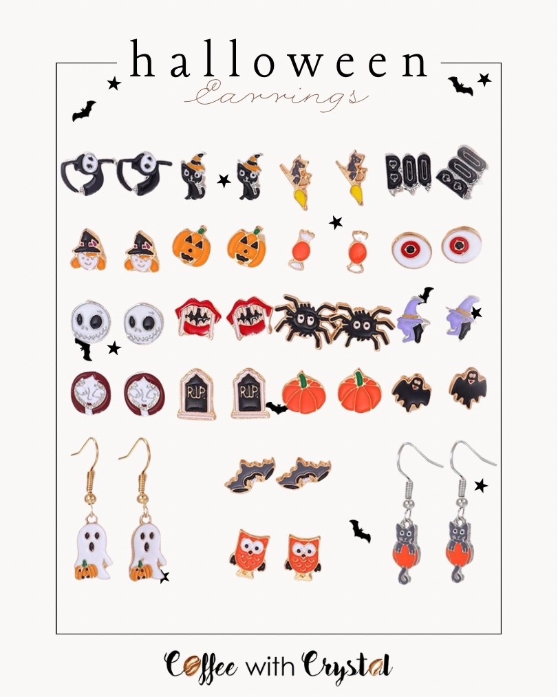 🎃 20 pairs of Halloween earrings for just $6.99?! 👻🦇
Perfect for trick-or-treat swaps, spooky school days, or daily October vibes! So cute I might wear them all at once 😂
🛒 Grab them before they vanish—linked now in my LTK!

#halloweenfashion #coffeewithcrystal #ltkfinds #fallvibes #halloweencostume #halloweenaesthetic #ltkunder10 #amazonfinds #spookyseasonstyle #momhacks #halloweenaccessories #ltkseasonal #spookysavings #smallbizstyle
