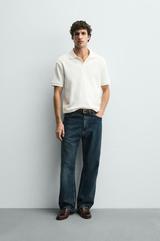 VERTICAL TEXTURED POLO | Zara US