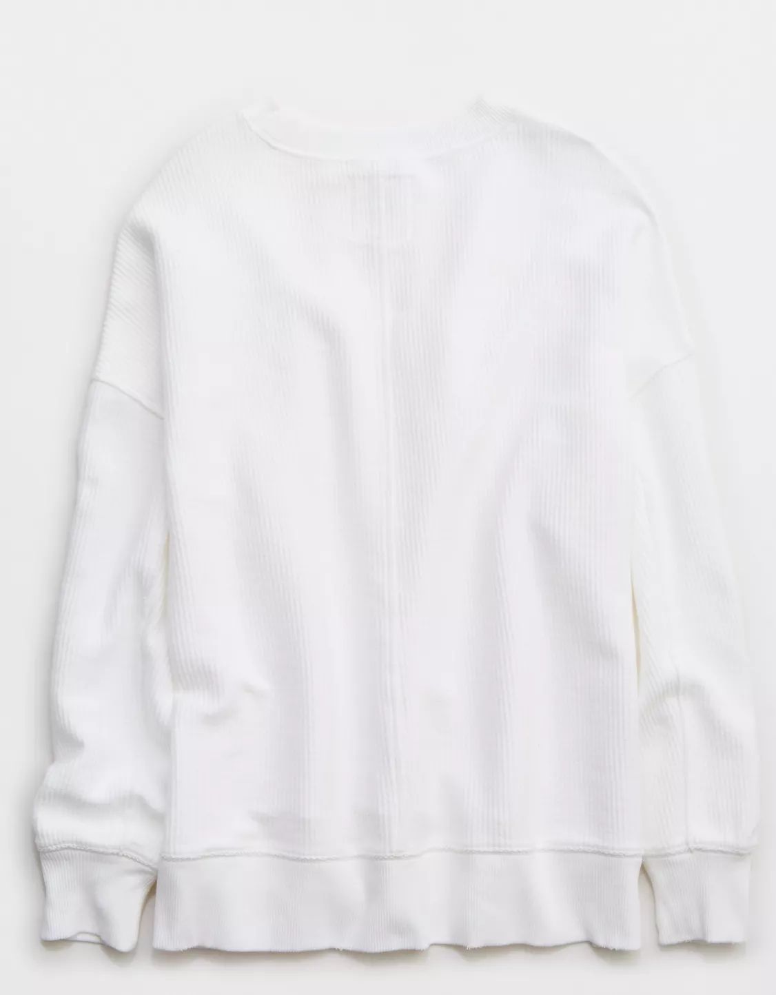 Aerie Big Chill Textured Crew Sweatshirt | Aerie