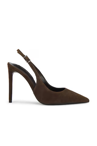 Asti Slingback Pump in Espresso Suede | Revolve Clothing (Global)