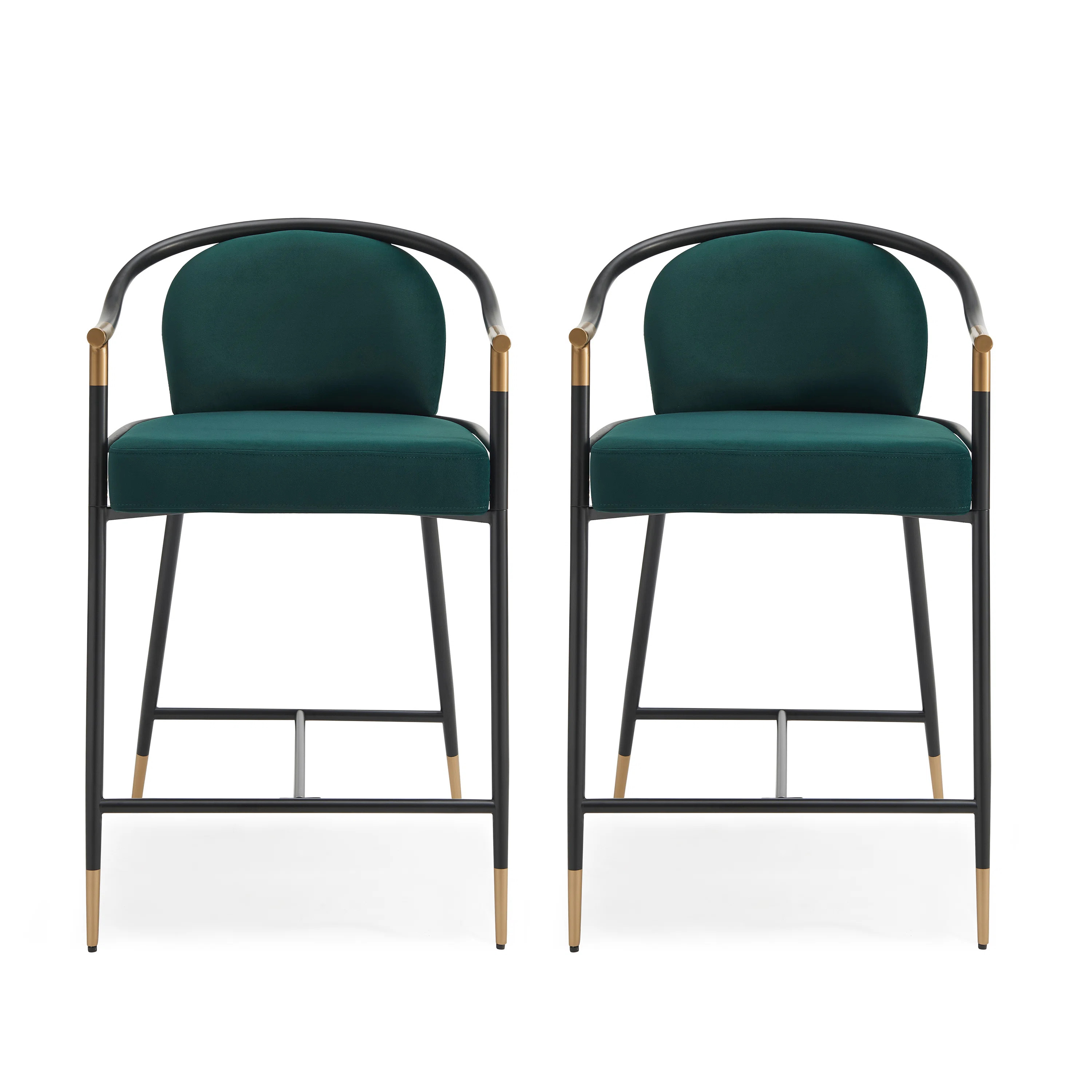 Everly Quinn Rochin 26" Fabric Upholstered Counter Stools - Wayfair Canada | Wayfair North America