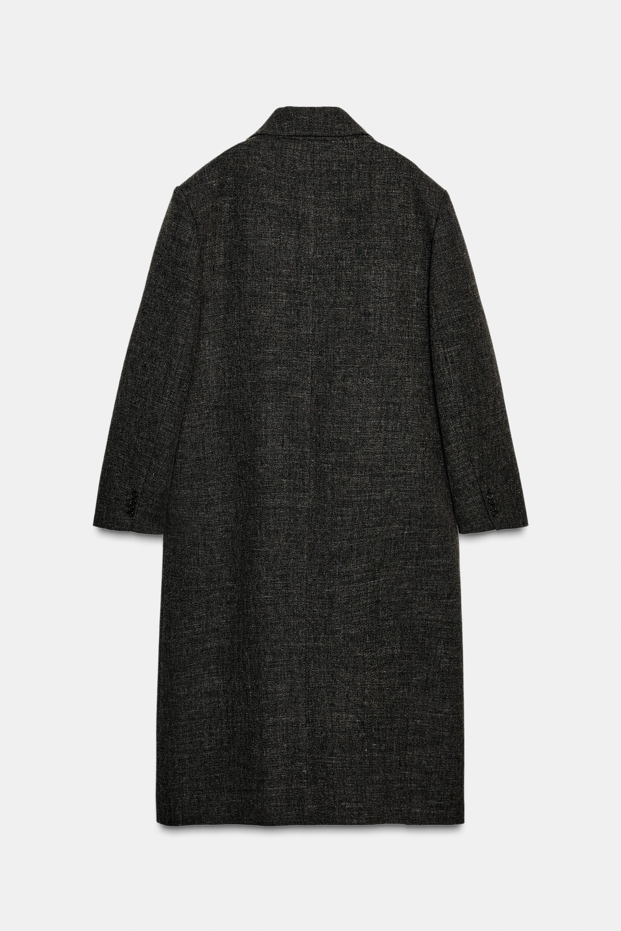 WOOL BLEND COAT WITH VENTS ZW COLLECTION | Zara US