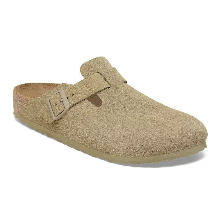 Boston Suede Leather Faded Khaki | BIRKENSTOCK | Birkenstock USA