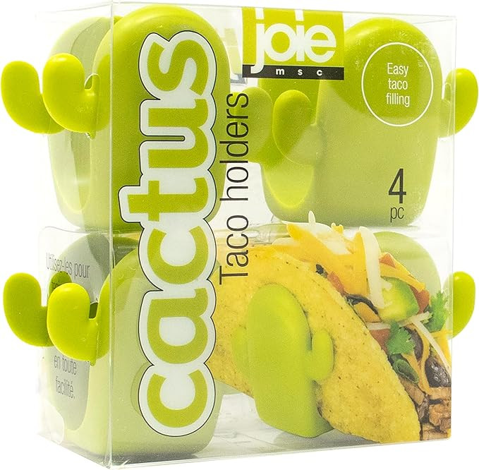 Joie Cactus Taco Holders, Sturdy Stands Keep Hard Shells Upright, Protect Crunchy Shells from Bre... | Amazon (US)
