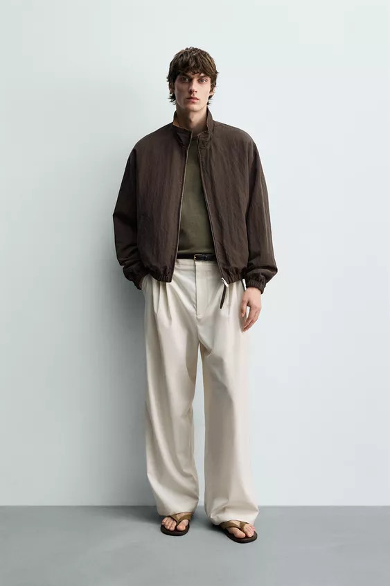 REVERSIBLE FLUID BOMBER JACKET | Zara UK