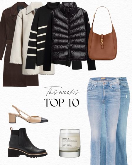 So many great winter pieces in this week’s top 10 best sellers! Also some of my most favorite pieces that I own like this striped sweater, these Peyton Bootcut Jeans, and this Moncler cardigan jacket! #LTKCyberWeek 

#LTKGiftGuide #LTKSeasonal