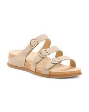 Nubuck Leather Campbell Comfort Sandals | TJ Maxx
