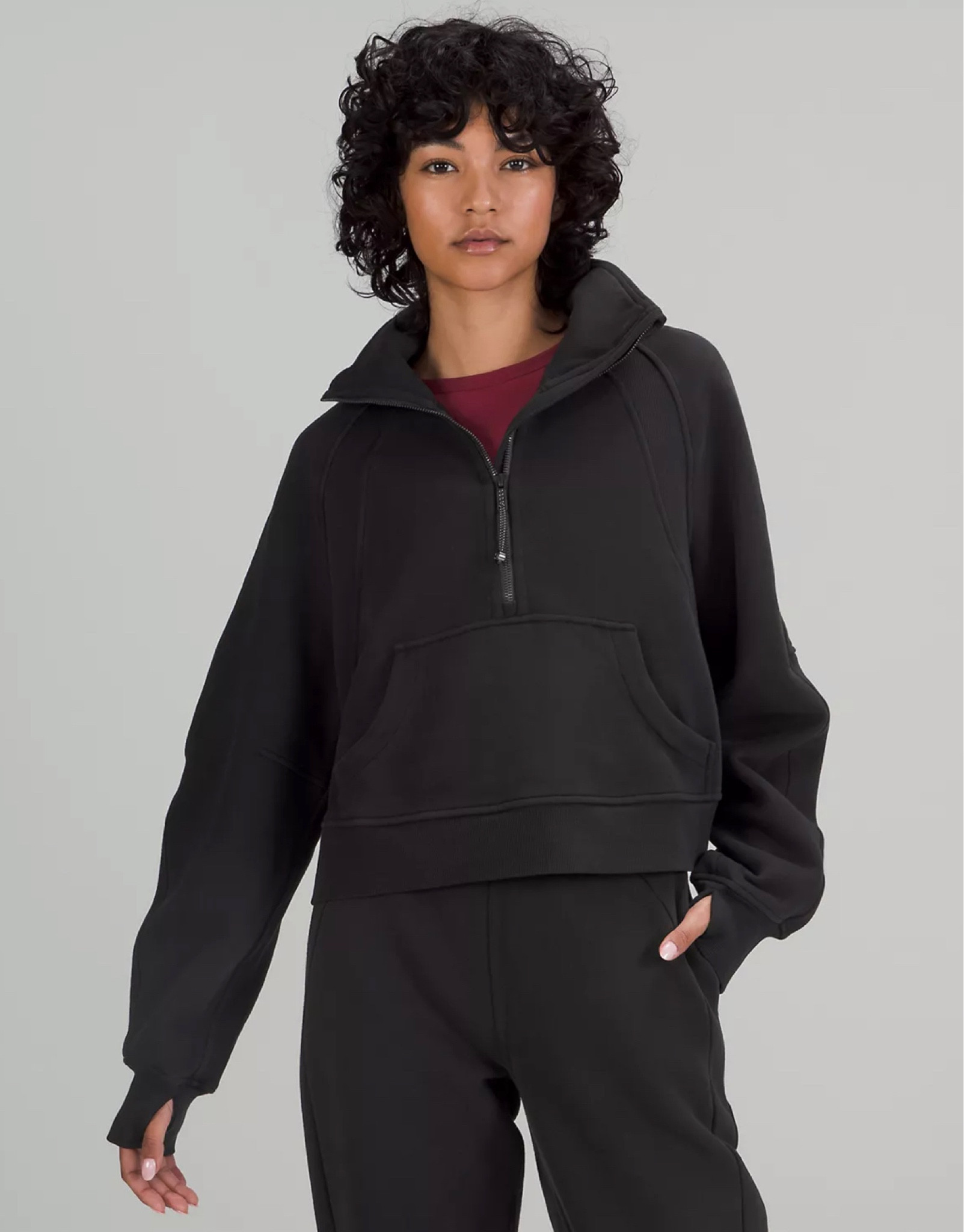 Scuba oversized funnel half zip sweater from lululemon is so popular- I’ve been seeing it everywhere. I think black is always a safe choice if you don’t know which color to get but the cream shades are also a favorite that go with everything. Perfect for lounge wear at home that you can answer the door in or run out for quick errands with the kids. Lulu stuff lasts so well and the pieces I own have gotten lots of use over the years. Perfect gift for any girl! 

#LTKFind #LTKfit #LTKtravel