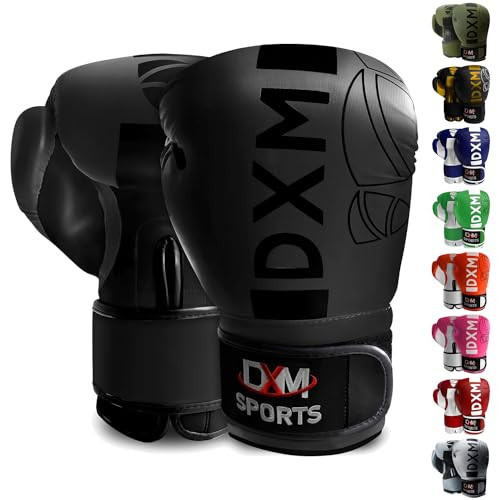 Boxing Gloves for Men & Women, Boxing Training Gloves, Kickboxing Gloves, Sparring Gloves, Heavy Bag Workout Gloves for Boxing, Kickboxing, Muay Thai, MMA (Full Black, 10 oz) | Amazon (US)