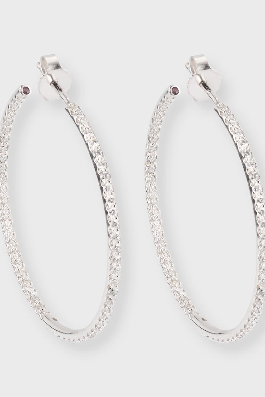 Roberto Coin 18k Extra-Large Diamond Hoop Earrings | Neiman Marcus