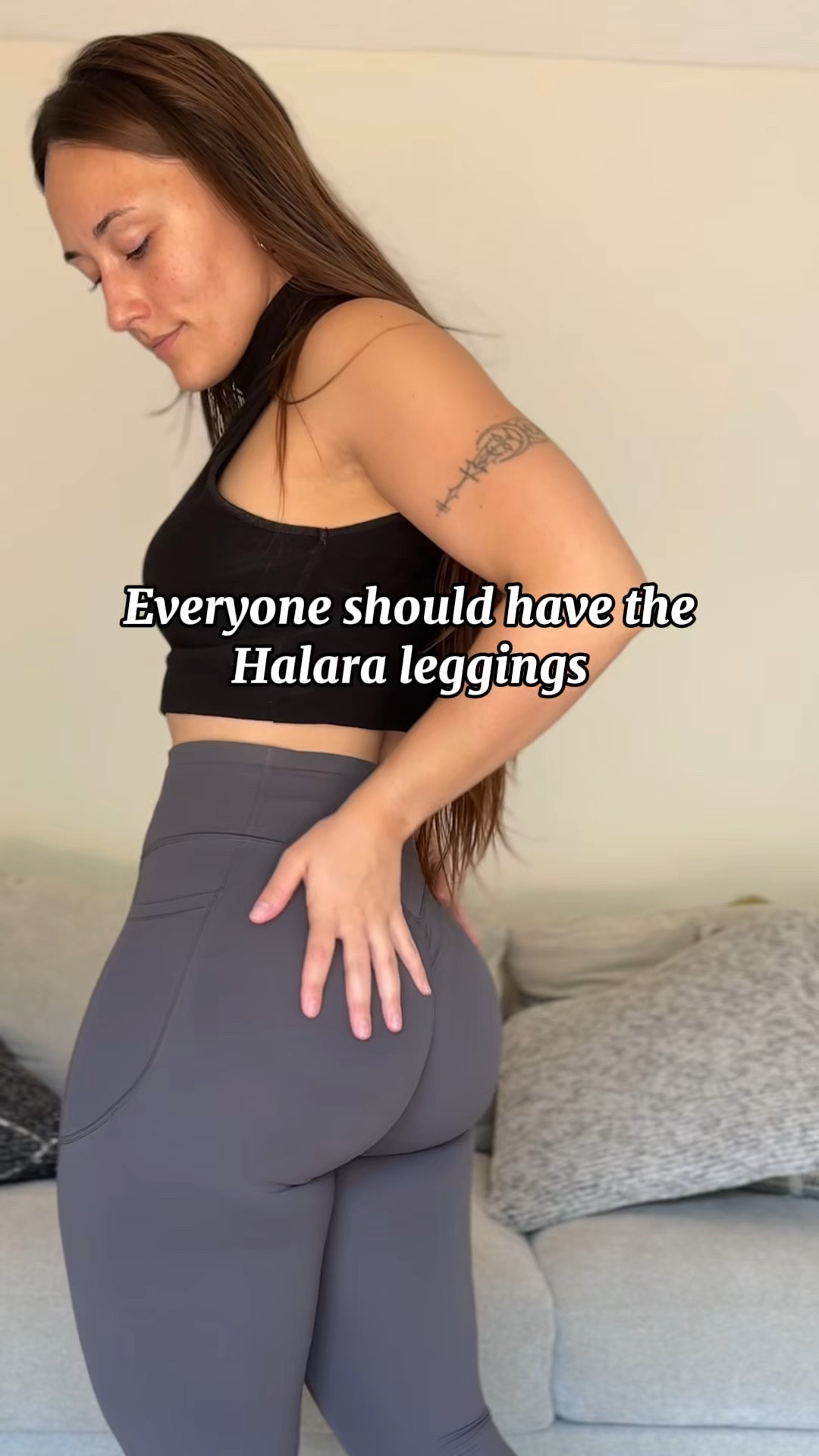 The best shaping leggings 🙂‍↕️ no center seam, thick material, compression waist band  

#LTKFindsUnder50 #LTKTall #LTKActive