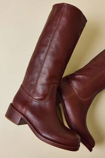 Steve Madden Riggs Tall Leather Boot in Banana Leather, Women's at Urban Outfitters | Urban Outfitters (US and RoW)