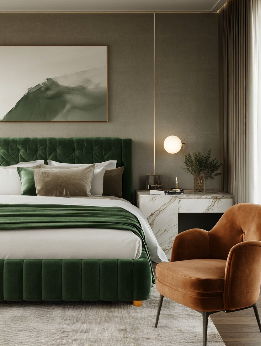 The era of safe, minimal, almost-boring interiors is fading.
Bold, rich, mid-century-inspired spaces are making a strong return.

And the easiest way to step into that shift? A bedroom refresh that starts with one statement piece.

A velvet bed in a deep, confident color instantly transforms the entire room. Velvet doesn’t just hold color — it enriches it. It adds depth, softness, and that quiet luxury look that flat fabrics simply can’t replicate.

Whether you choose a rich emerald green or a softer sage tone, the effect is the same: the room feels designed, intentional, and elevated.

Everything else becomes easier after that. Neutral bedding, warm lighting, one accent chair — the foundation is already doing the work.

The key is to go bold once, and let that piece lead the room.

Explore our edit for your bedroom refresh — we’ve included velvet beds in multiple green tones and styles so you can find the one that fits your space beautifully. Everything is thoughtfully linked below.

Because great design doesn’t whisper. It knows when to speak.

#BedroomRefresh #InteriorStyling #QuietLuxury #HomeDecorIdeas 

 #LTKHome