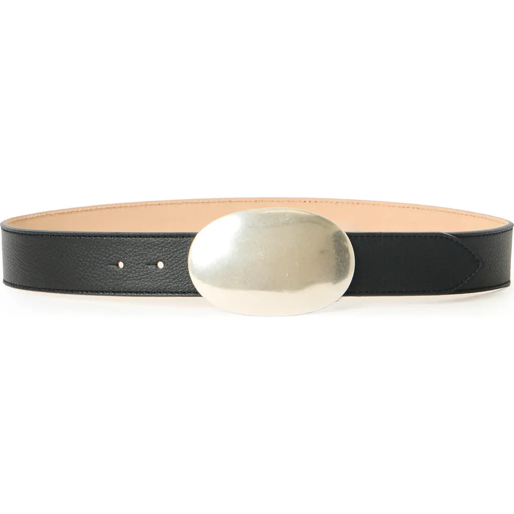 B-Low the Belt Myra Leather Belt in Black Silver at Nordstrom, Size Medium | Nordstrom