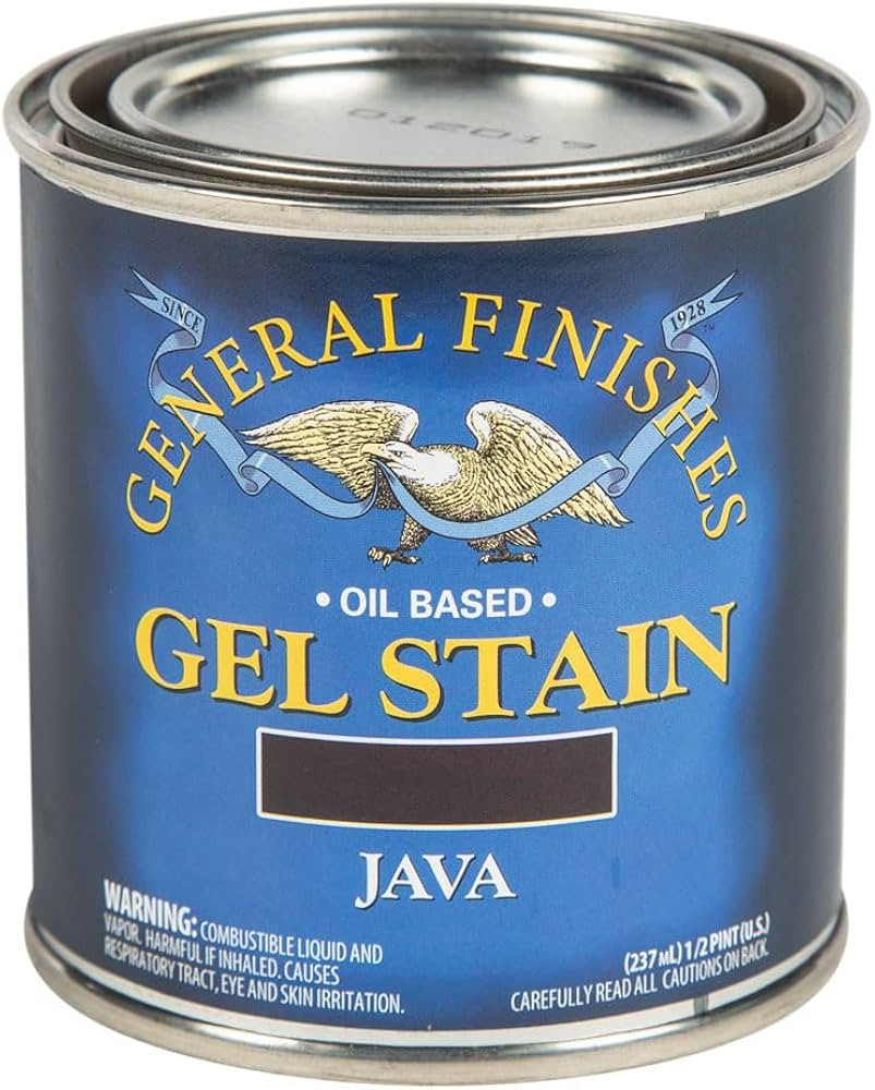 General Finishes Oil Base Gel Stain, 1/2 Pint, Java | Amazon (US)