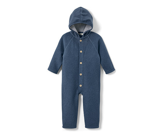 Baby-Walkoverall mit Merinowolle, blau | Tchibo (DE)
