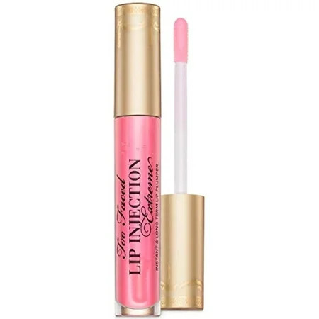 Too Faced Lip Injection Extreme Lip Plumper Gloss | Hydrating, Glossy, & Helps Volume Appear Fuller Over Time, 0.14 Fl Oz, Bubblegum Yum | Walmart (US)
