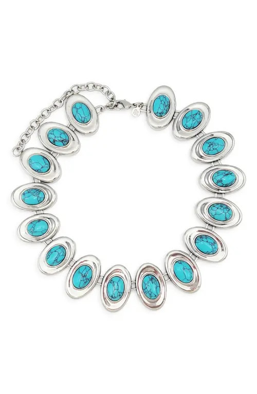 Petit Moments Burke Necklace in Silver/Turquoise at Nordstrom | Nordstrom
