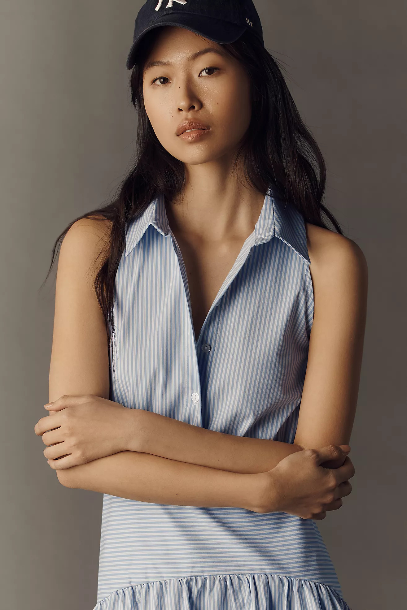 Tobie Drop-Waist Midi Shirtdress by Exquise | Anthropologie (US)