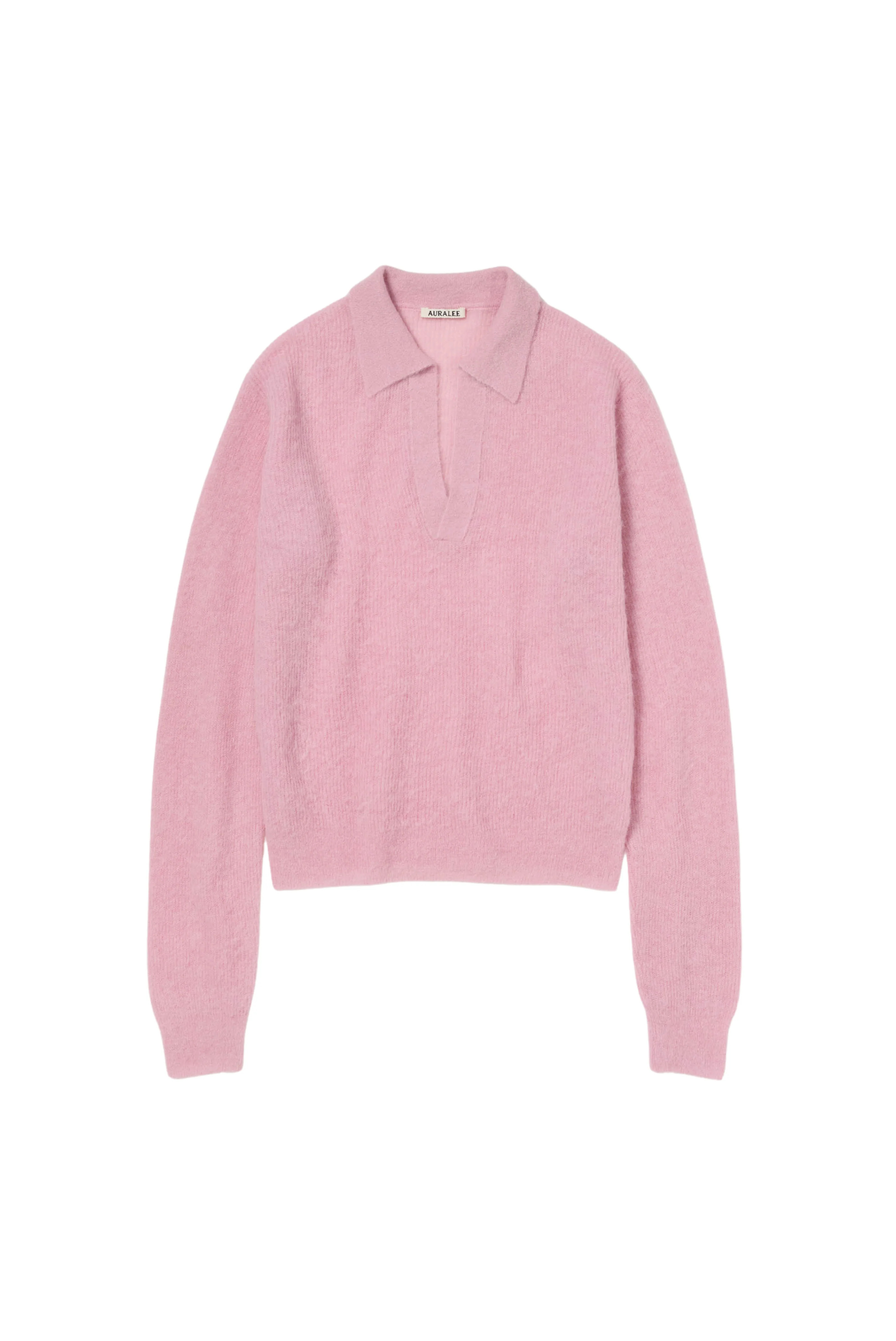 Baby Suri Alpaca Sheer Knit Skipper Polo | Ludivine