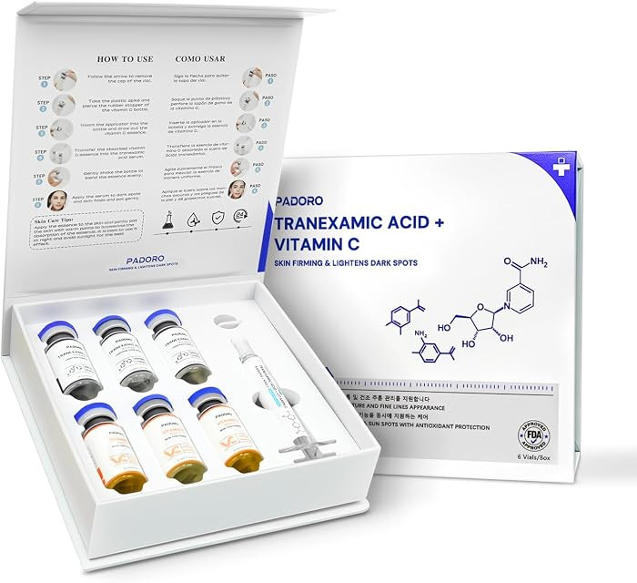 Tranexamic Acid Serum, Gold Vitamin C, Dark Spots, Pigmentation serum, Improves the Appearance, A... | Amazon (US)