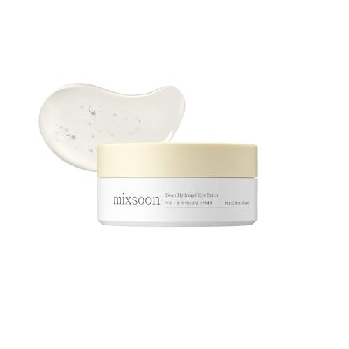 mixsoon Bean Hydrogel Eye Patch 84 g / 2.96 oz. (30 pairs) Korean Glass Skin Care Under Patch Hydrating Radiance Easy Patch fore Korean Glass SKin Care | Amazon (US)