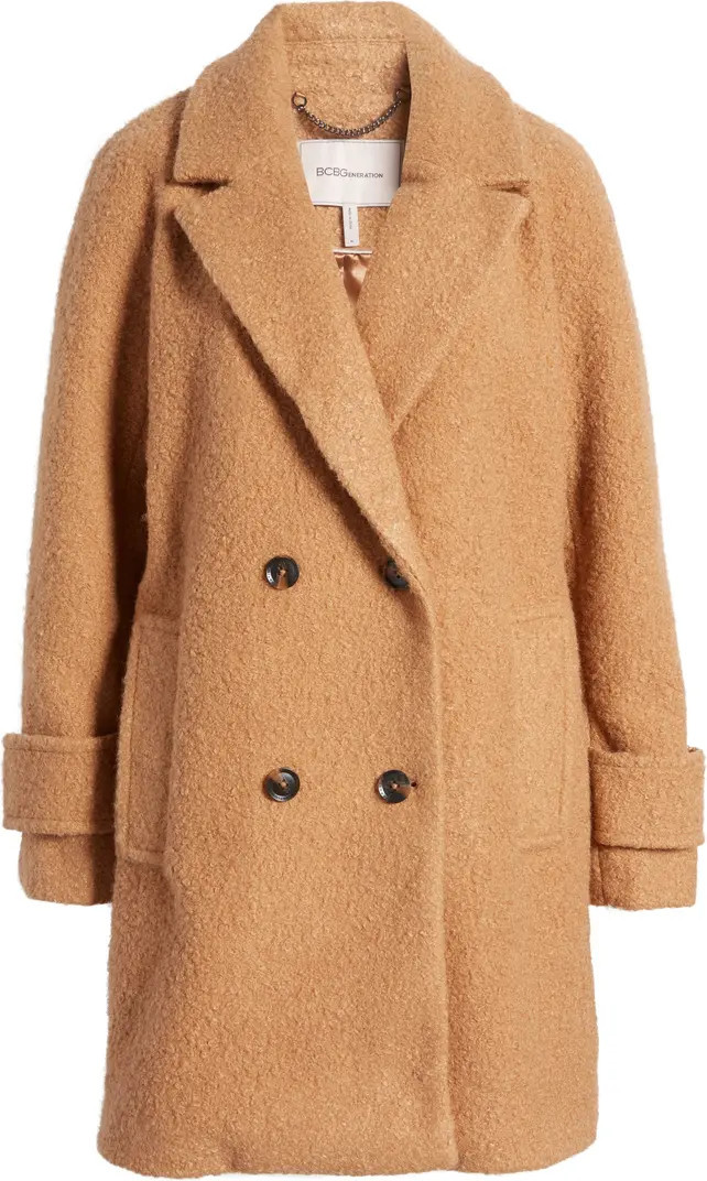 Double Breasted Bouclé Coat | Nordstrom
