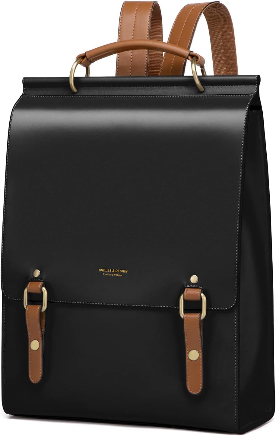 Cnoles Leather Backpack Purse For Women Fashion Ladies Vintage Bags Casual College Travel Backpac... | Amazon (US)