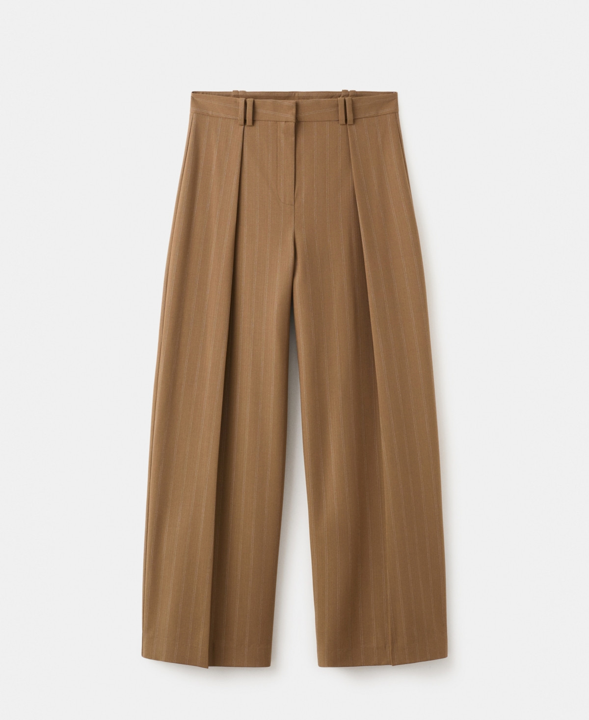 Mango Women's Pinstripe Suit Pants - Caramel | Macy's