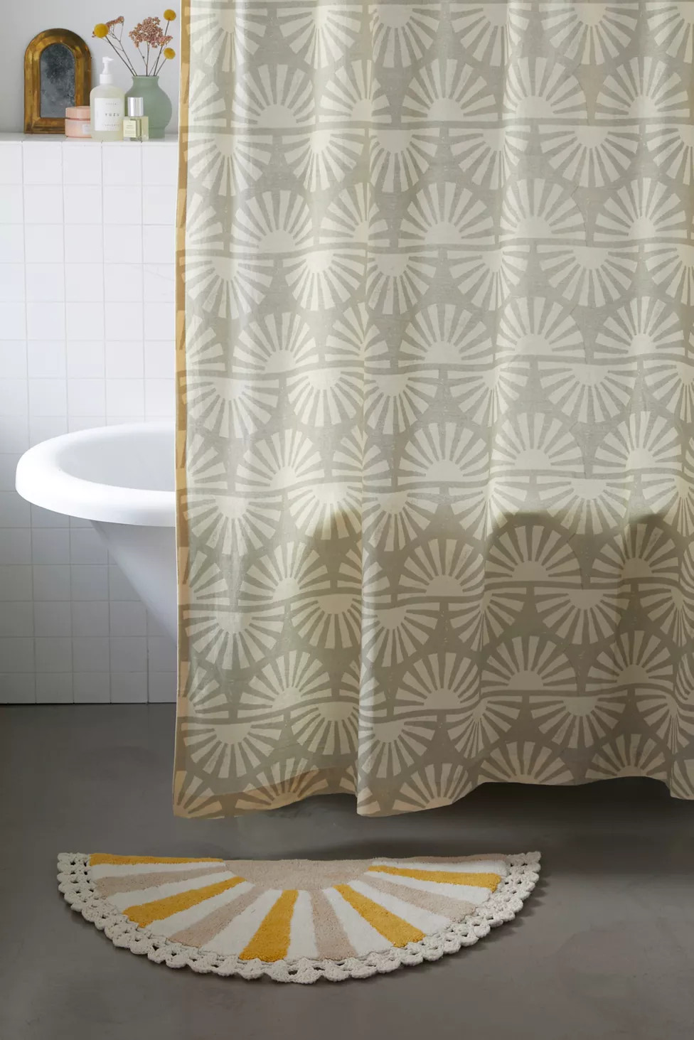 Sun Ray Crochet Bath Mat | Urban Outfitters (US and RoW)