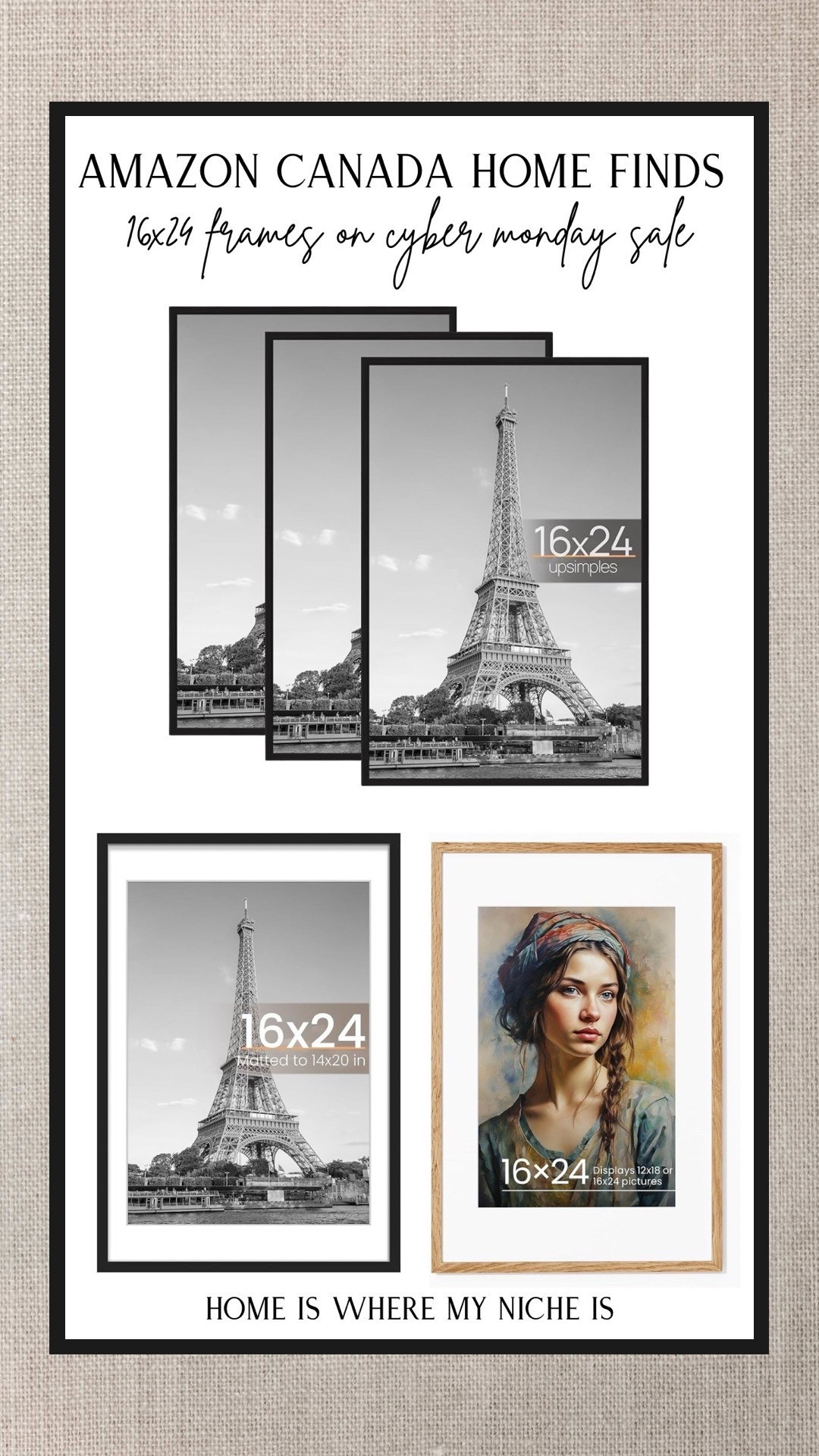 S A L E / vintage nutcracker canvas compatible frames on Cyber Monday sale

Amazon Canada | Black Frames | Oak Frame | 16x24 | Holiday Home | Christmas Decor

#LTKcanada #LTKhome #LTKsale