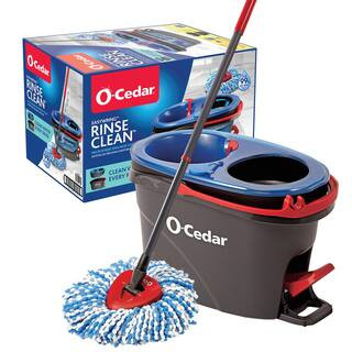 EasyWring RinseClean Spin Mop with 2-Tank Bucket System | The Home Depot