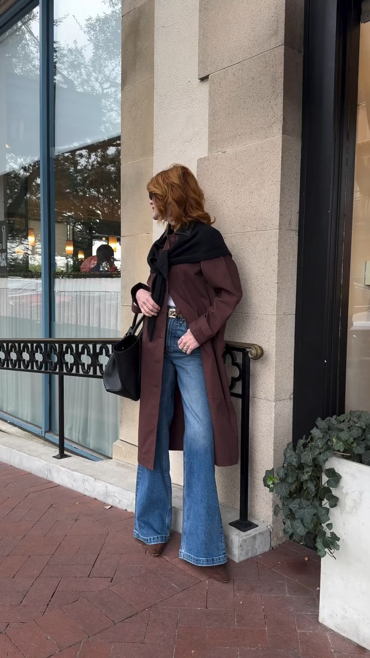 This trench-style barn jacket is such a chic, easy layer for right now — polished but still relaxed, and perfect for everyday wear. I love that it comes in two lighter color options, and it’s currently 30% off, which makes it an even better grab. Also fully embracing the triangle scarf trend — it instantly elevates this whole look. Use code EXTRA30 to save! 

 

#LTKootd #LTKOver40 #LTKSaleAlert
