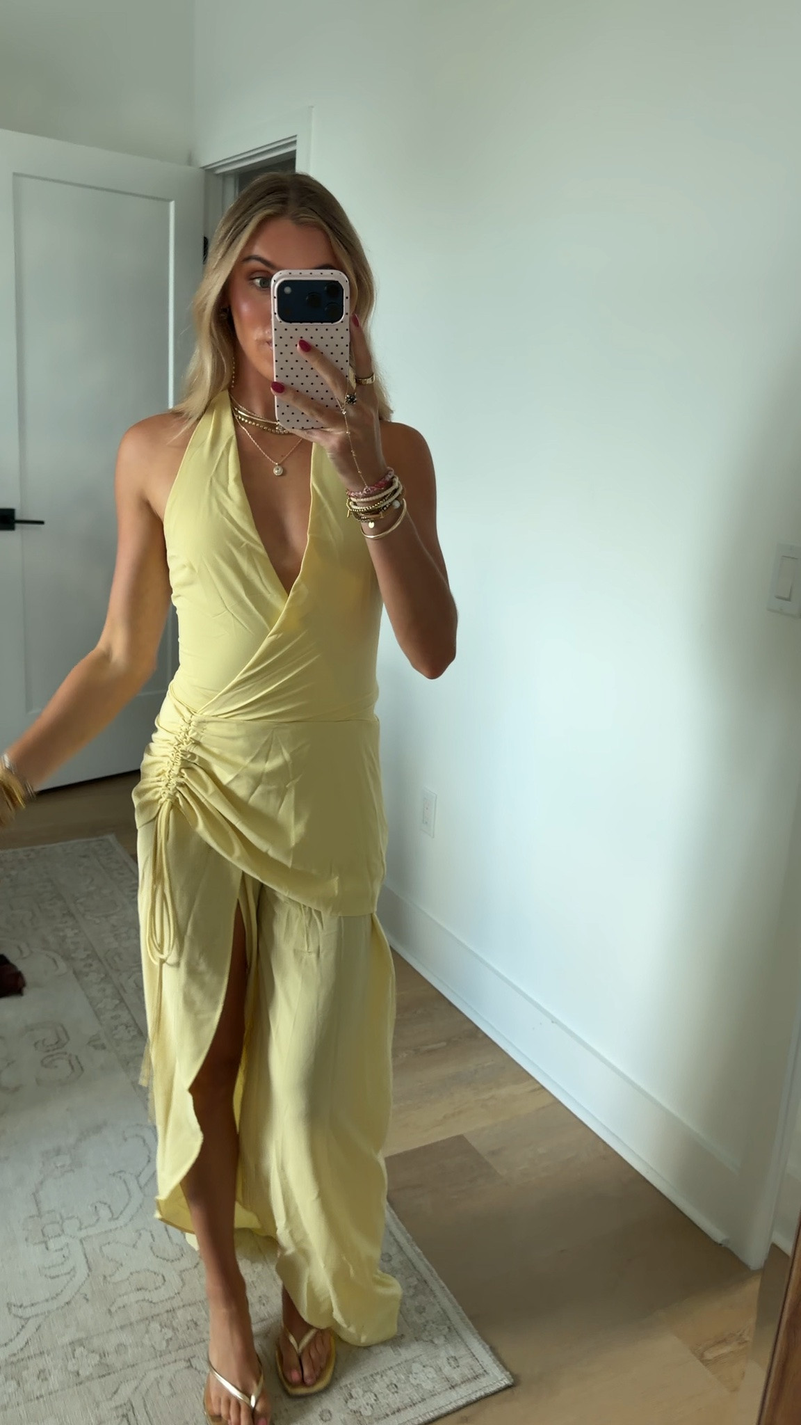 Showpo size 2. The Reef Midi Dress pairs a halter neckline with a clear yellow palette, framing the décolletage and leaving the shoulders open.
Lightweight woven fabric settles neatly against the body, while the inner lining gives the silhouette a smooth, confident finish. A leg split brings movement through the hem as you walk. Made for a garden party that drifts into later plans. @showpo

#LTKootd #LTKWedding #LTKdayinmylife