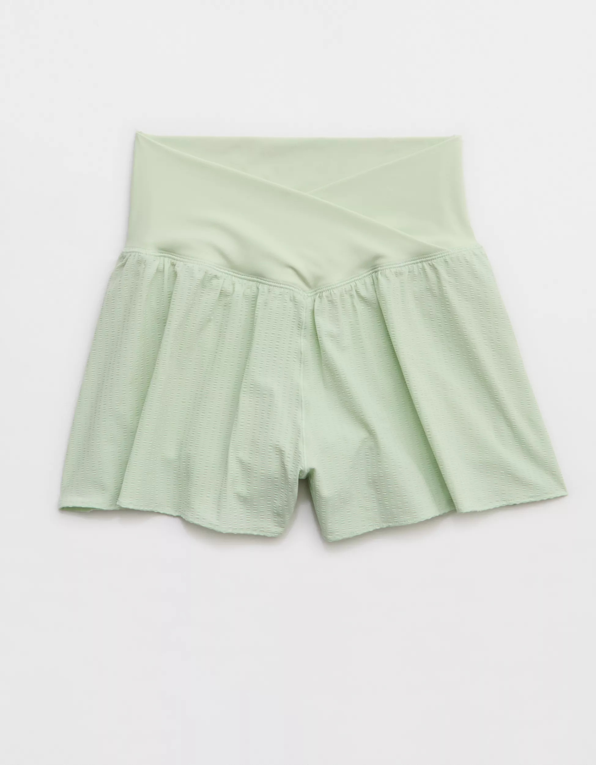 OFFLINE By Aerie Real Me Seersucker Crossover Flowy Short | Aerie