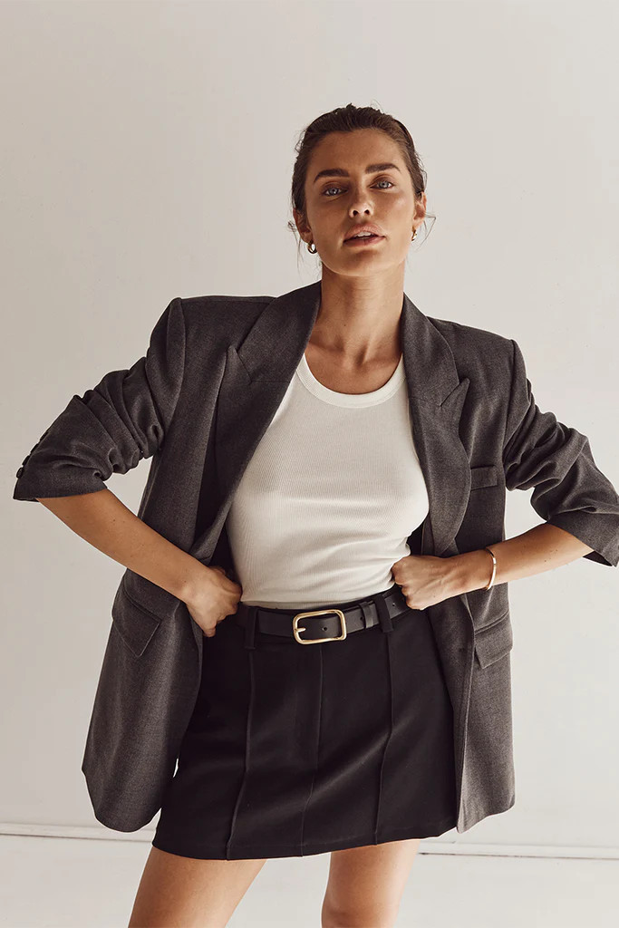 ROWAN BLACK SKORT | DISSH