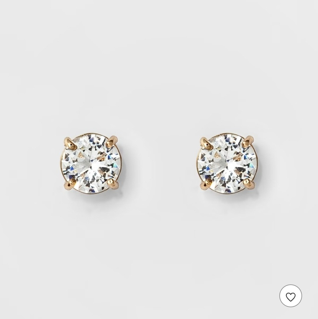 Women's Round Crystal Stud Earring - A New DayFit & styleCrystal stud earringsDesigned in a round shapeIncludes 1 pair of earringsNickel-free metalPost-back closure for a secure fit

#LTKootd #LTKHoliday #LTKBeauty